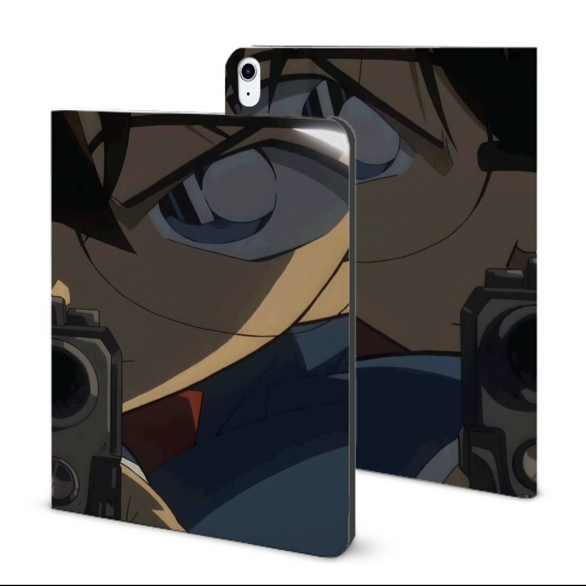 （画像用） 名探偵コナン Detective Conan IPad ケース ブック型 PUレザー TPU 耐衝撃 軽量 薄型 ペン収納なし 全面保護 IPad 各モデル対応